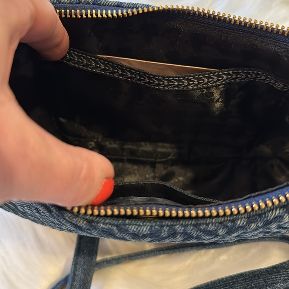 NWT Karl Lagerfeld Denim Shoulder Crossbody Bag - Picture 10 of 12